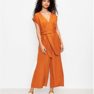 NWT LOFT Beach Tie Back V-Neck Jumpsuit